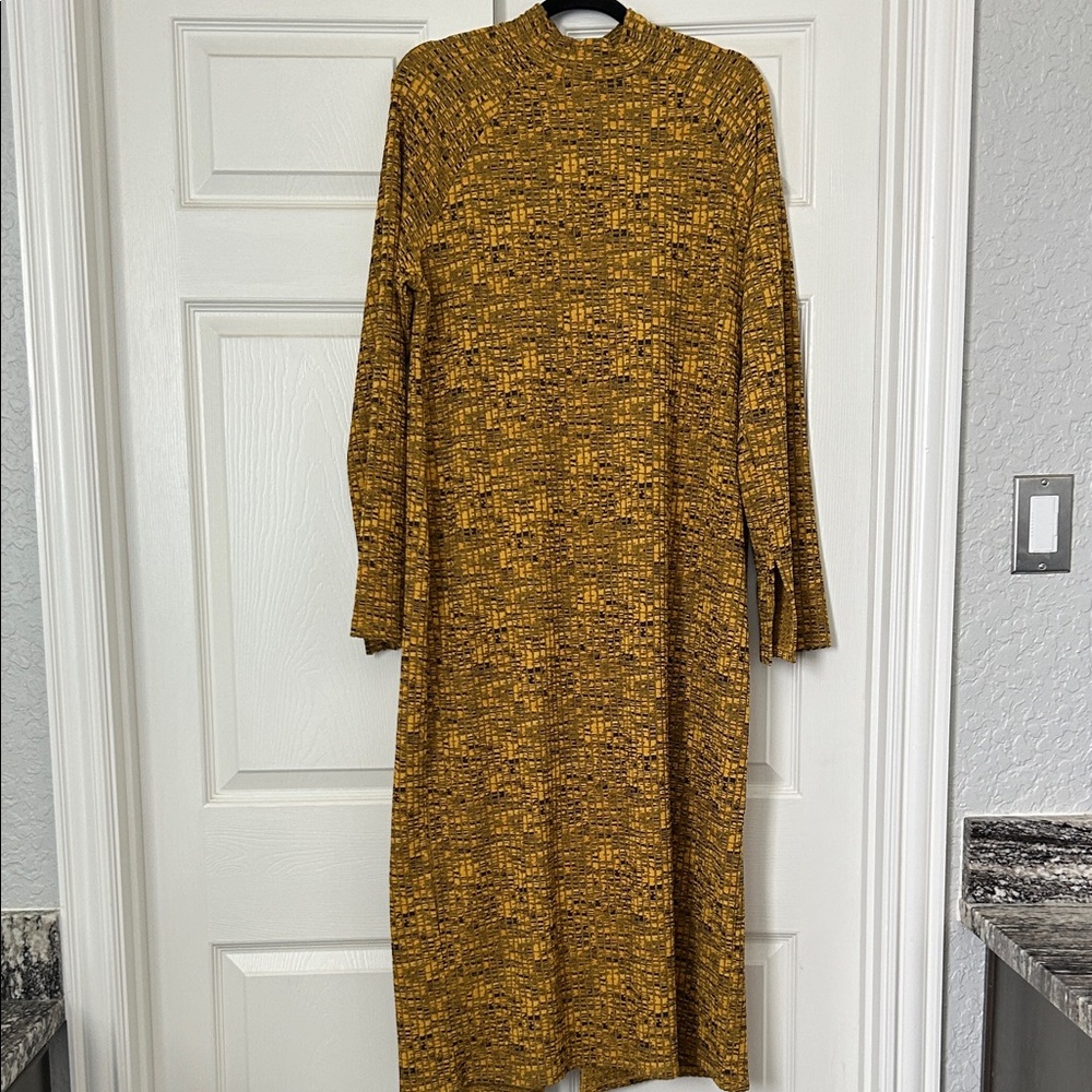H&M Mustard Long Sleeve Dress
